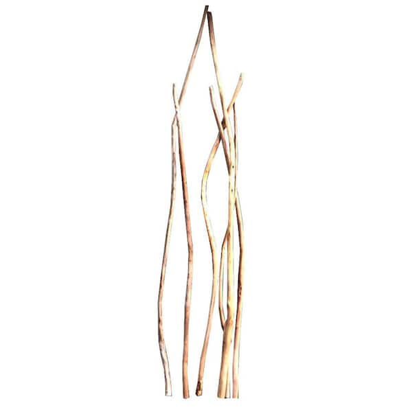 MGP 60 in. x 70 in. L Lightly Curved Teak Wood Pole
