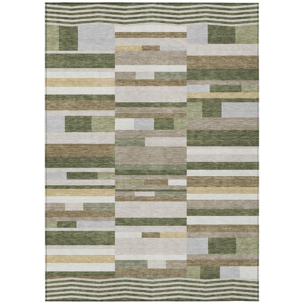 Chantille Machine Washable Indoor/Outdoor Abstract ACN2820 Olive 9 ft. x 12 ft. Area Rug price history on PriceWatchPro