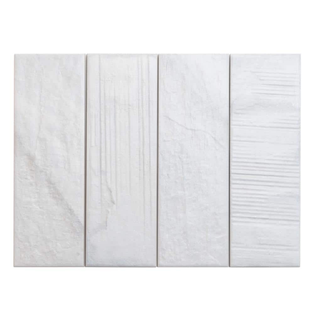 Lockwood White 4.3 in. x 13 in. Matte Porcelain Wall and Floor Sample Tile (0.388 sq. ft./Piece) price history on PriceWatchPro