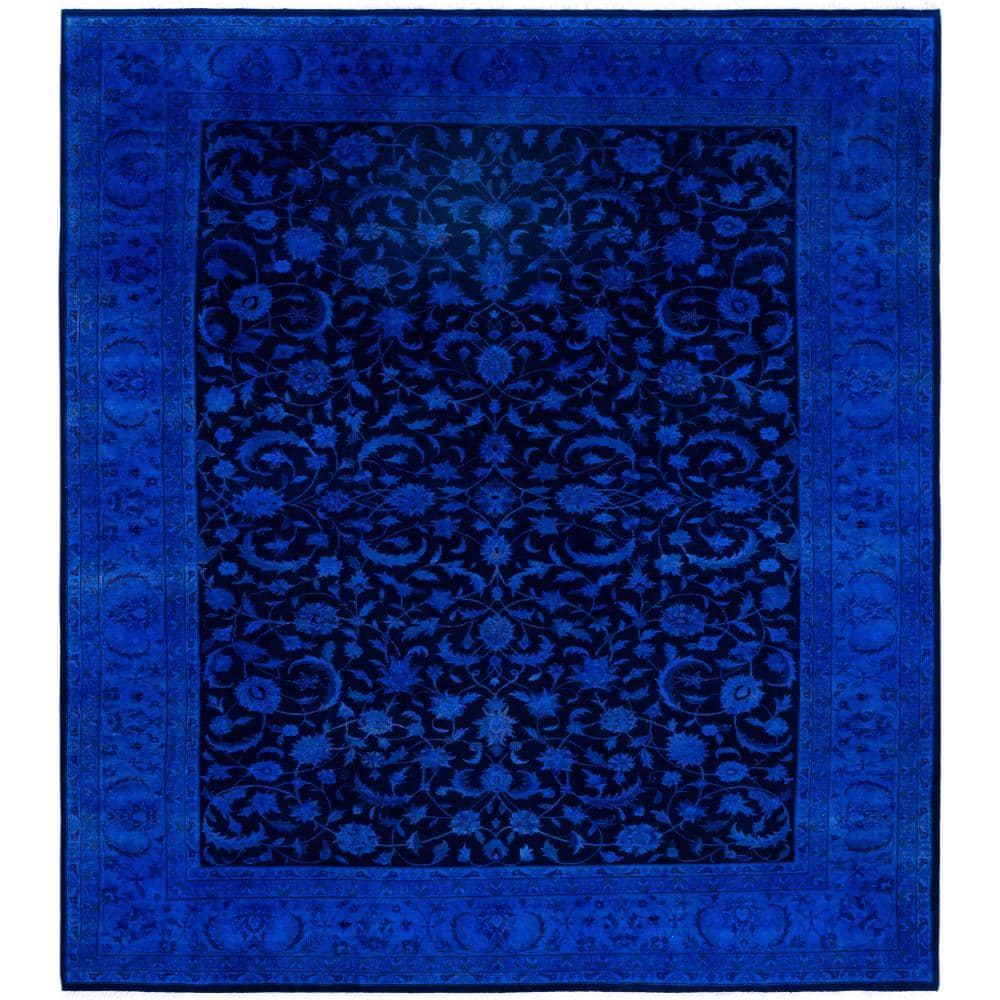 Fine Vibrance Blue 8 X 10 Hand-Knotted Wool Indoor Area Rug price history on PriceWatchPro