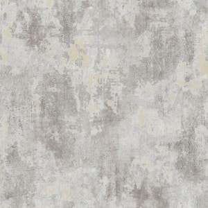 Grey/Beige Italian Textures 2-Rustic Texture Vinyl on Non-Woven Non-Pasted Wallpaper Roll (Covers 57.75 sq.ft.)