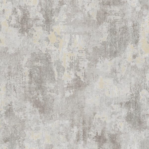 Unbranded Italian Design Grey/Beige Rustic Texture Vinyl on Non-Woven Non-Pasted Wallpaper Sample