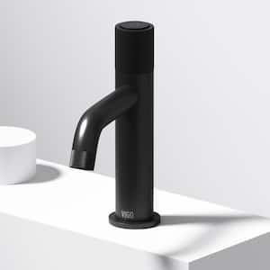 Apollo Single-Handle Single Hole Bathroom Faucet in Matte Black
