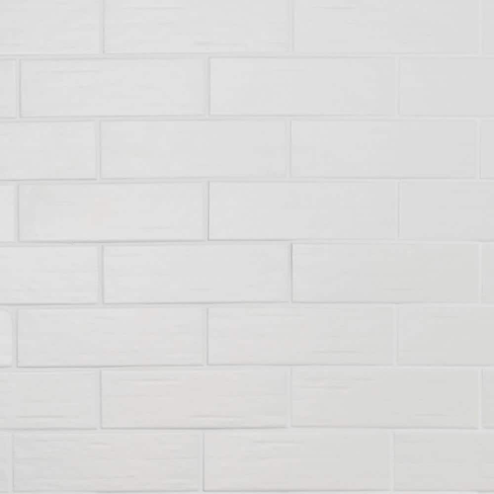 Matte White 3" x 9" Porcelain Subway Wall & Floor Tile