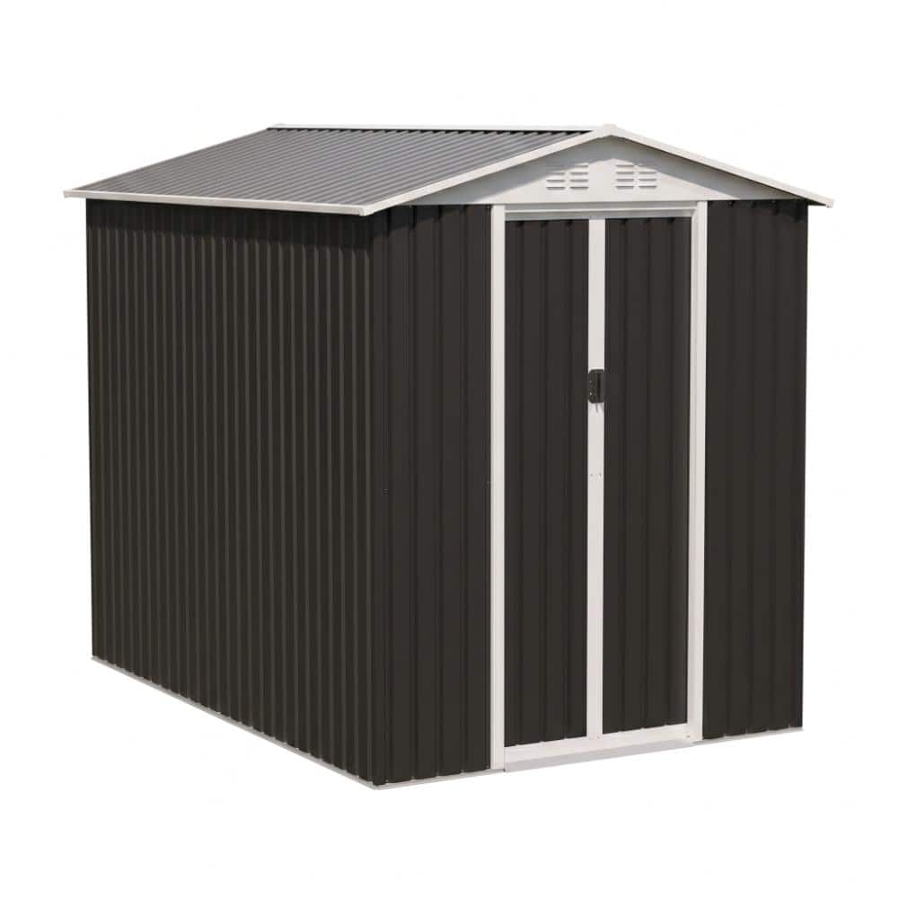 6 ft. W x 9 ft. D Gray Metal Shed with Vents (54 sq. ft.) price history on PriceWatchPro