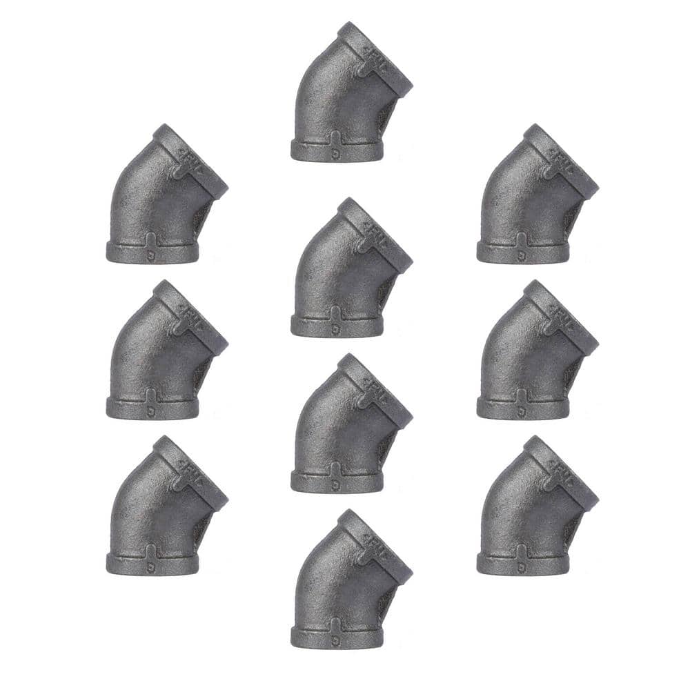 1/2 in. Black Iron 45 Degree Elbow (10-Pack) price history on PriceWatchPro