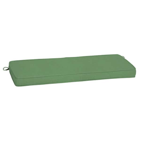 ARDEN SELECTIONS ProFoam 18 in. x 46 in. Moss Green Leala Rectangle Outdoor Bench Cushion