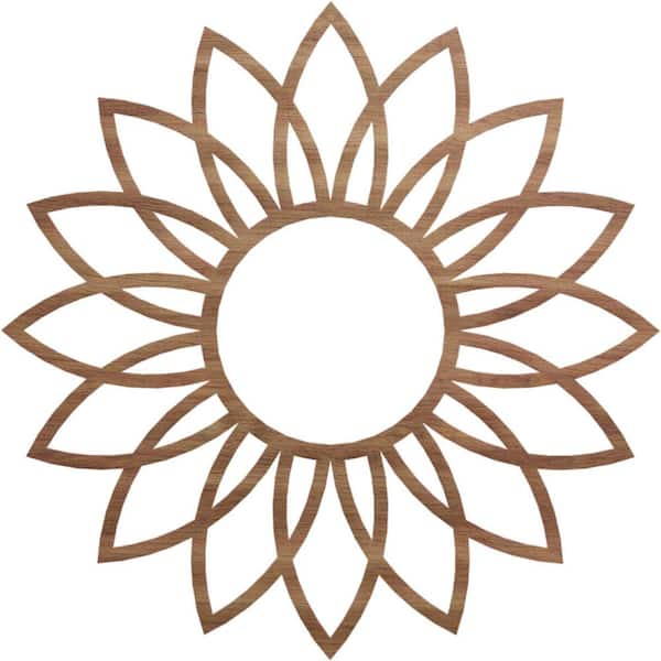 Ekena Millwork 0.25 in. x 36 in. x 36 in. Wood Medallion Moulding
