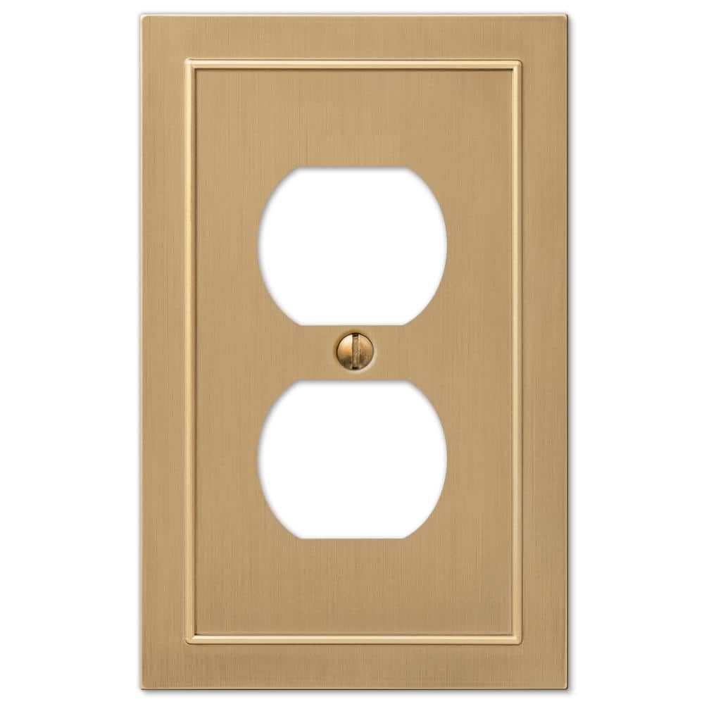 Bethany 1 Gang Duplex Metal Wall Plate - Brushed Bronze price history on PriceWatchPro