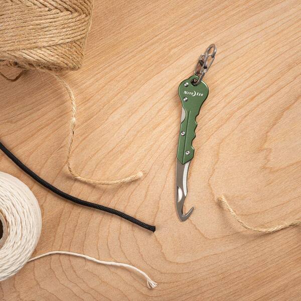 Nite Ize DoohicKey Rope Plus Twine Cutter in Olive KMTC-08-R7S1