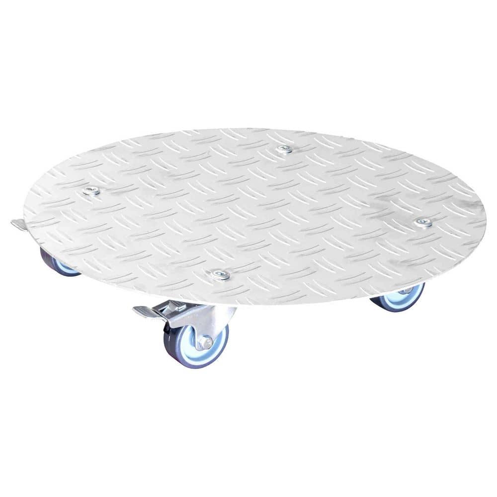 15 in. Silver Large Round Diamond Plated Aluminum Plant Caddy price history on PriceWatchPro