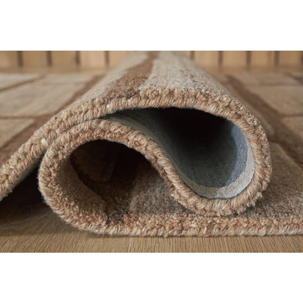 Orest 5 ft. x 7 ft. Brown Geometric Area Rug