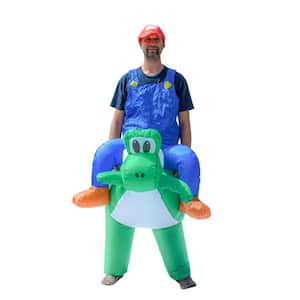 1- Size Fits All Unisex Mario Riding Yoshi Adult Halloween Costume