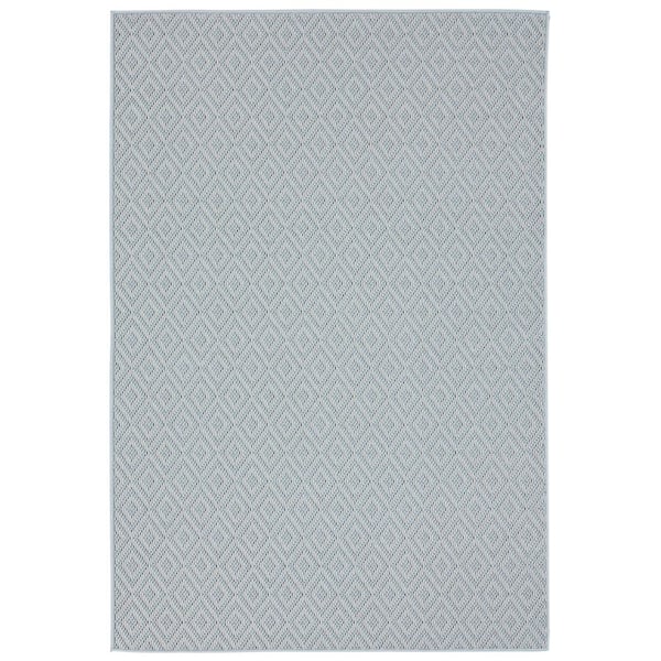 Home Dynamix Tripoli Lydia Blue/Cream 5 ft. x 7 ft. Geometric Indoor/Outdoor Area Rug