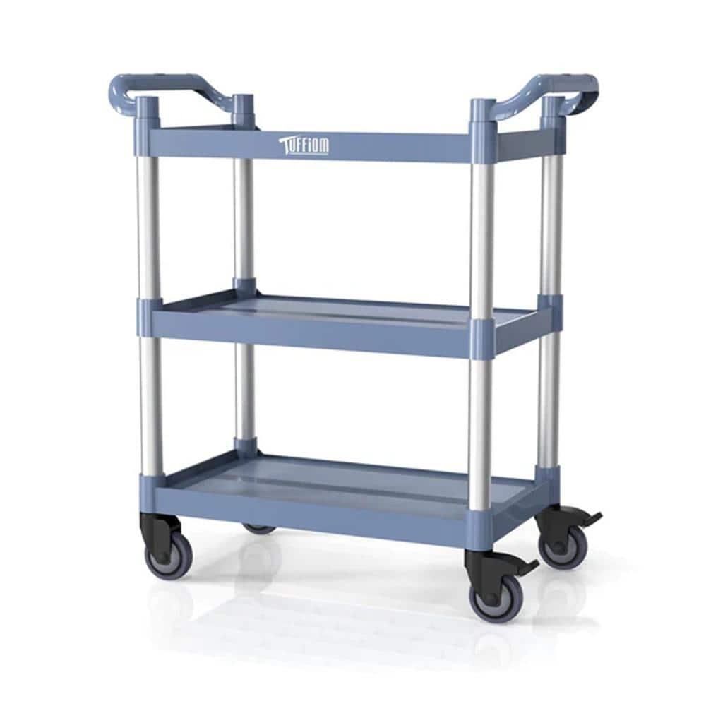 Karl home 3 Tier Medium 390 lbs. Capacity Plastic Utility Cart with ...