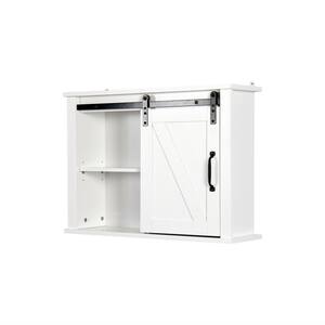 Hooseng Cripy 20.9 in. W x 19.9 in. H Framed Rectangular White Surface ...