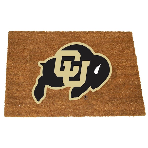 The Memory Company U of Colorado Brown 29.5 in. x 19.5 in. Coir Fiber Colored Logo Door Mat