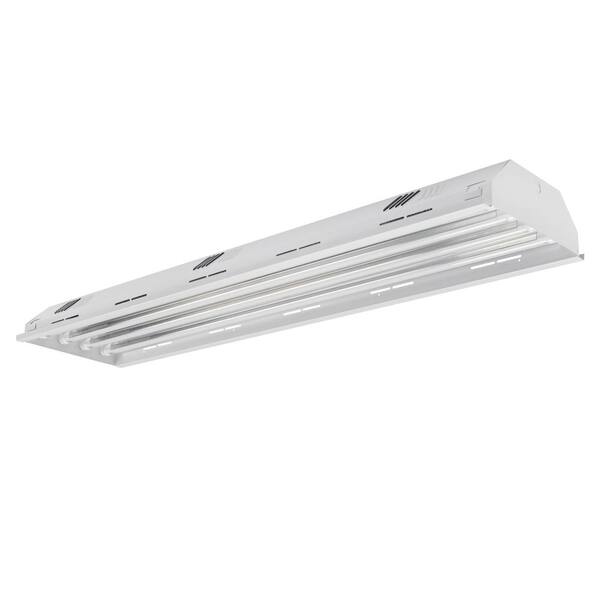 toggled 4 ft. 4-Light LED White High Bay 4000K (LED Tubes Included)