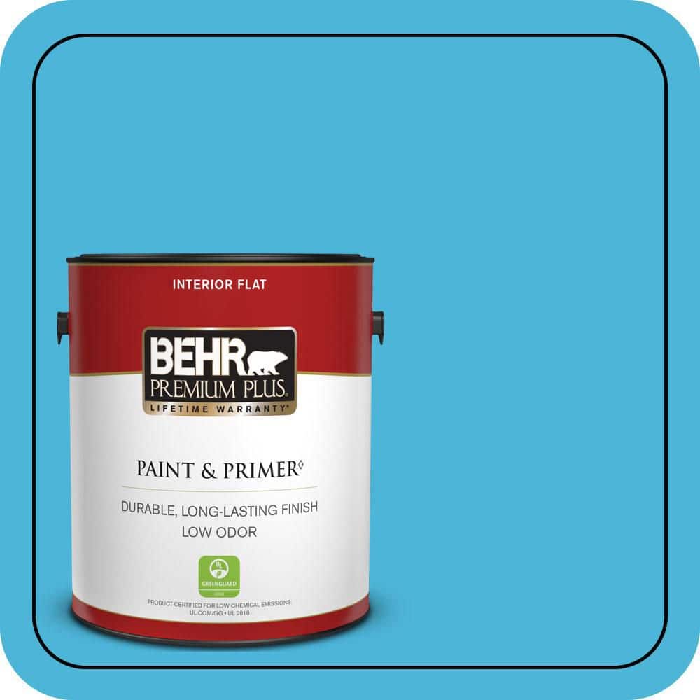 1 gal. #P490-4 Aztec Sky Flat Low Odor Interior Paint & Primer price history on PriceWatchPro