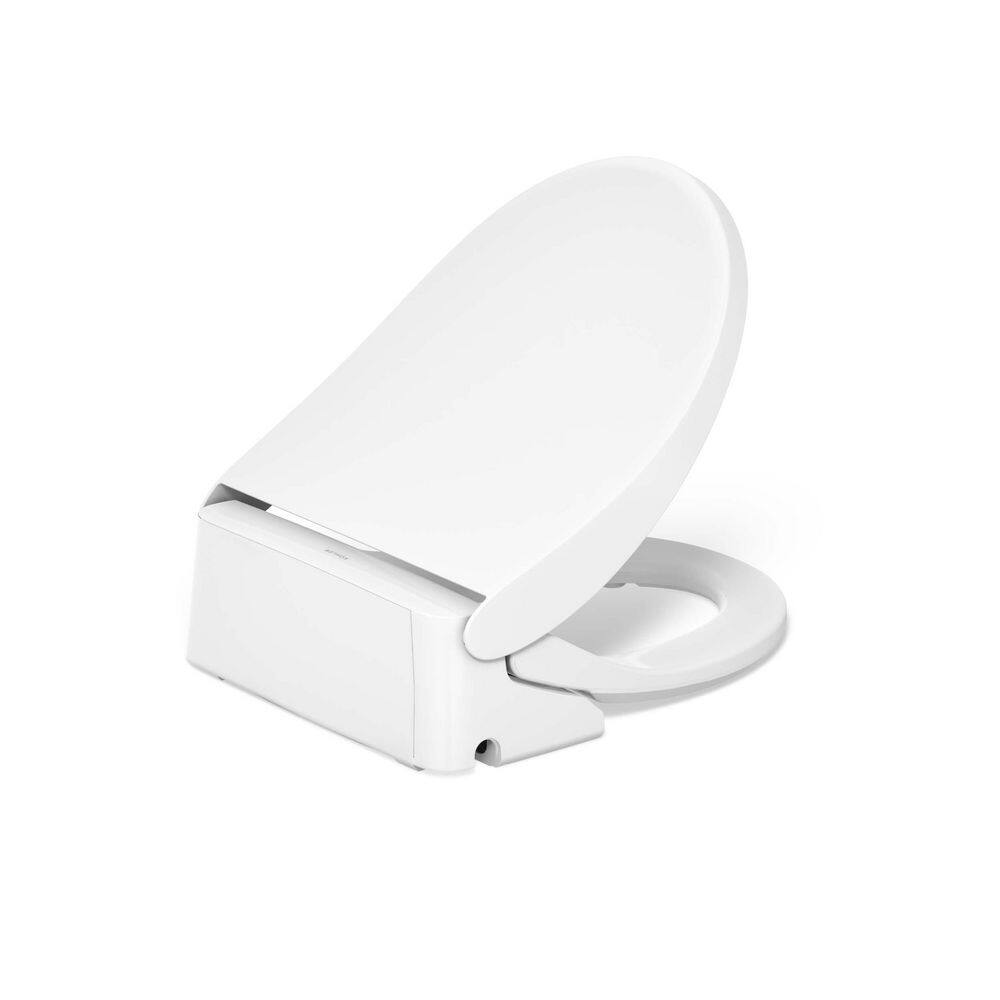 White Round Heated Bidet Toilet Seat with Remote Control