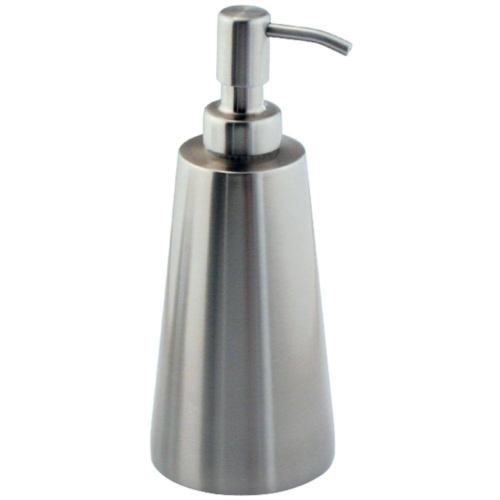 2X Stainless Steel Foaming Soap Dispenser Arcylic Bottle Kitchen Countertop 