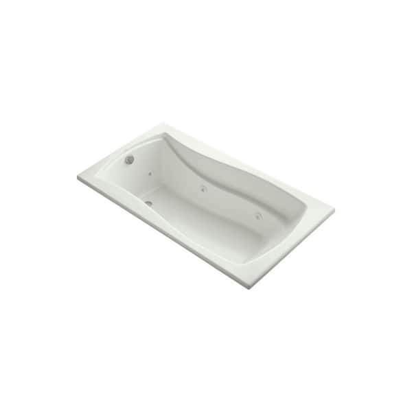 KOHLER Mariposa 66 in. Rectangular Drop-in Whirlpool Bathtub in Dune