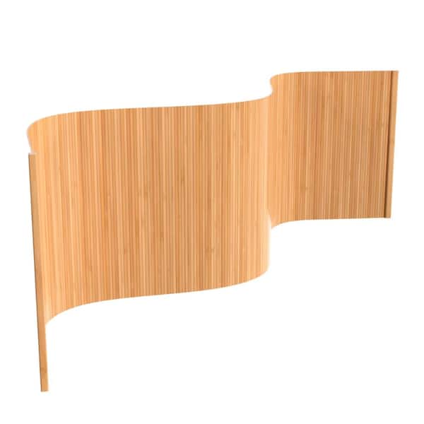 RED LANTERN 2 ft. Short Bamboo Wave Screen - Natural BF-2WAVE-NAT