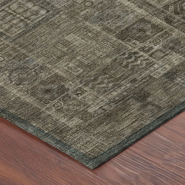 Chantille Machine Washable Indoor/Outdoor Abstract ACN2805 Granite 9 ft. x 12 ft. Area Rug