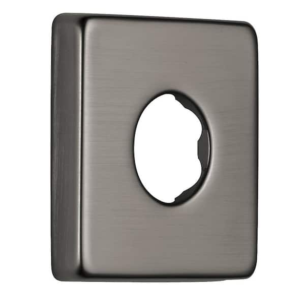 2 in. Brass Shower Arm Flange in Black Stainless