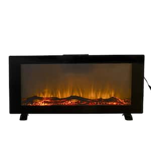 5000 BTU Wall-Mounted Electronic Fireplace Surface with 10 Colors Back Light (CSA Certification)
