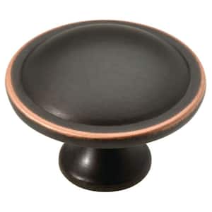 Contempo 1-1/2 in. (38 mm) Bronze with Copper Highlights Round Cabinet Knob