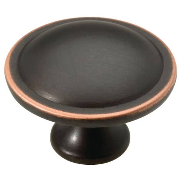 Contempo 1-1/2 in. (38 mm) Bronze with Copper Highlights Round Cabinet Knob (10-Pack) Contempo 1-1/2 in. (38 mm) Bronze with Copper Highlights Round Cabinet Knob (10-Pack)