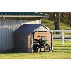 Storage Shed 6 ft. W x 6 ft. H x 6 ft. D Peak Style Shed-in-a-Box in Grey