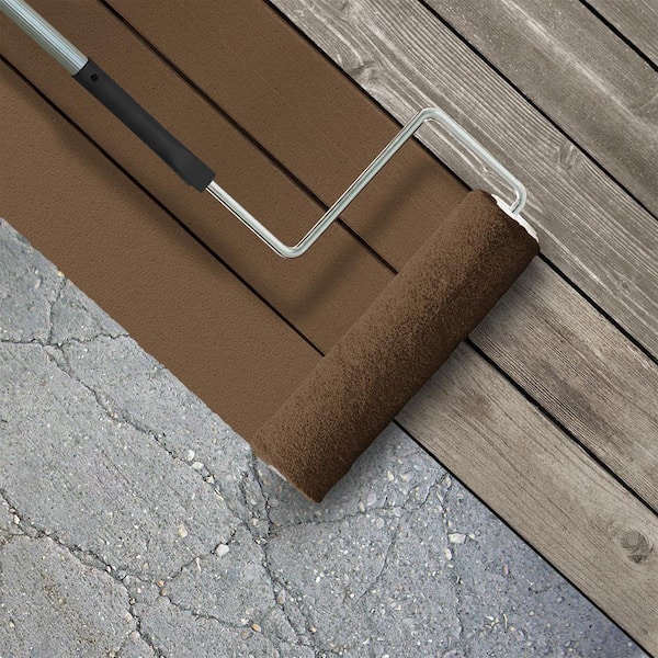 1 gal. #PPU4-20 Ancient Root Textured Low-Lustre Enamel Interior/Exterior Porch and Patio Anti-Slip Floor Paint