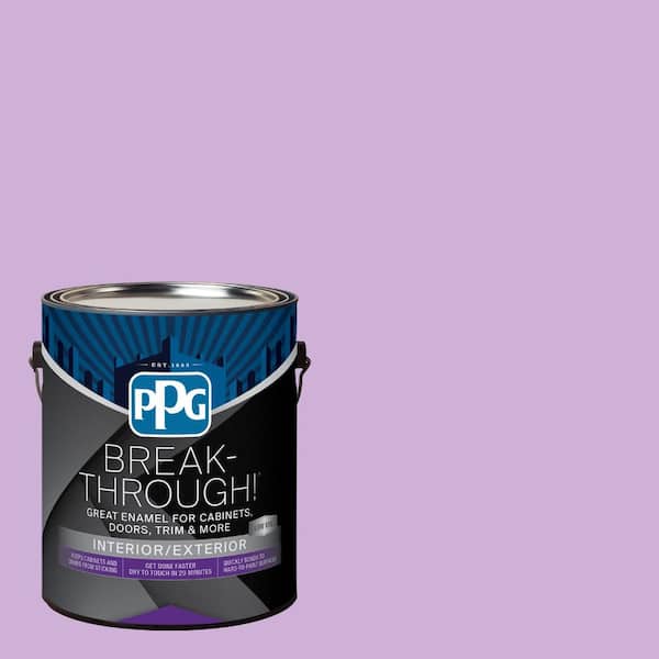 Break-Through! 1 gal. PPG1250-4 Sea Lavender Satin Door, Trim & Cabinet Paint