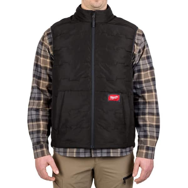 Milwaukee Men's Medium Black FREEFLEX Lightweight Insulated Vest