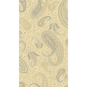 Nathaniel Beige Modern Paisley Paper Strippable Roll (Covers 60.8 sq. ft.)