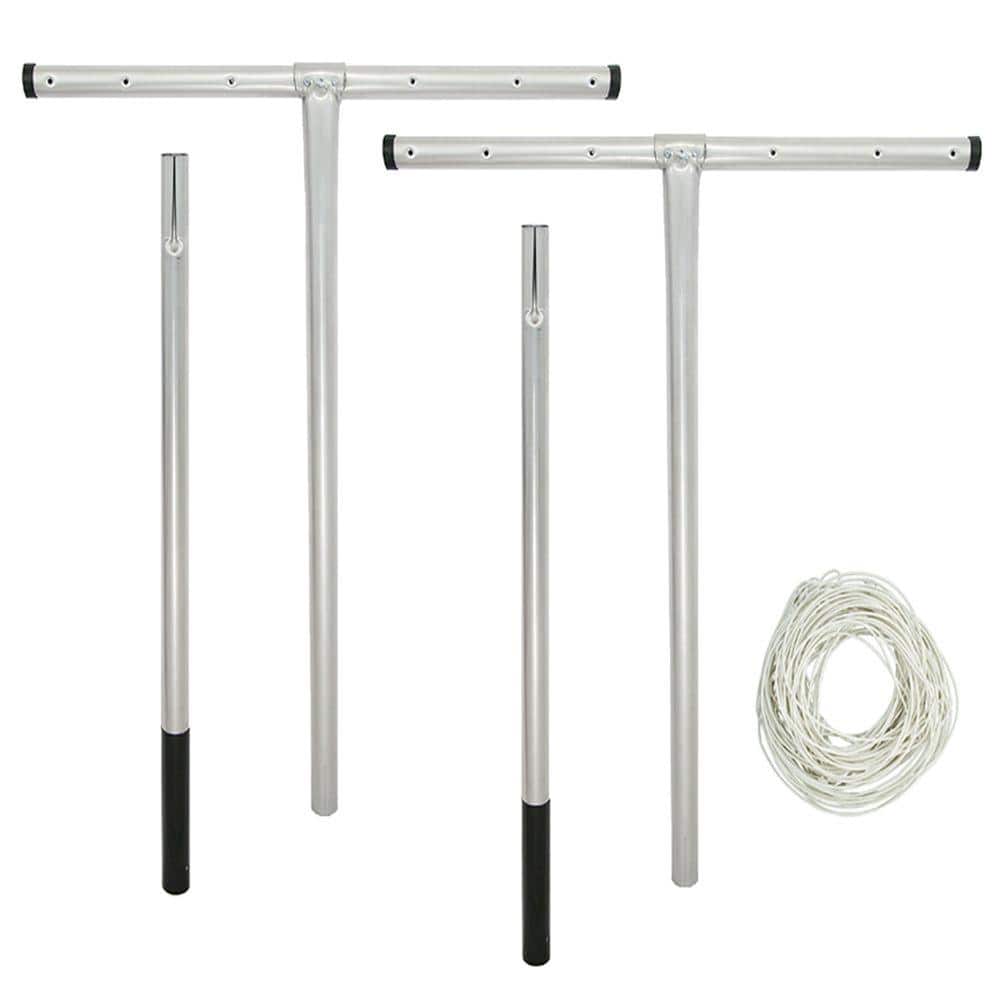 Lehigh T-Post Outdoor Steel Clothesline Dryer LHD283G - The Home Depot