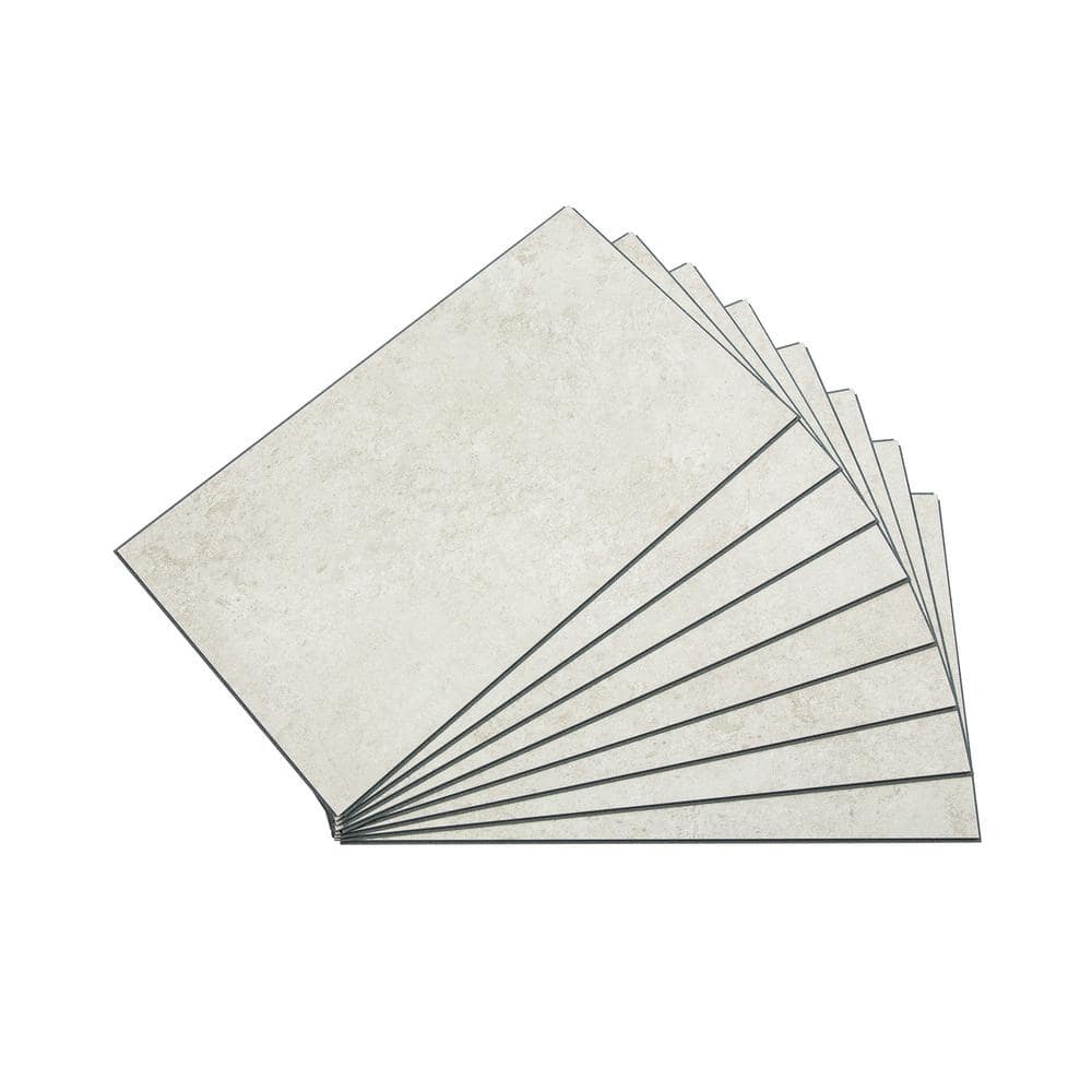 Rain Cloud 25.6 in. x 14.8 in. Vinyl Waterproof Interlocking Wall Tiles