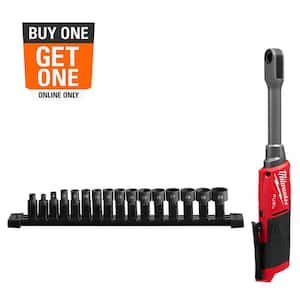 M12 FUEL INSIDER 12V Lithium-Ion Brushless Cordless 1/4 in. - 3/8 in. Extended Reach Box Ratchet (Tool-Only)