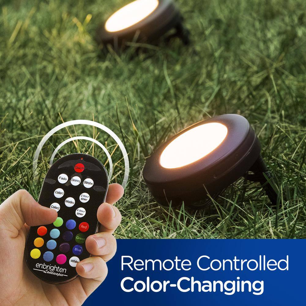 Enbrighten LED Color-Changing Pathway Lights with Remote Control