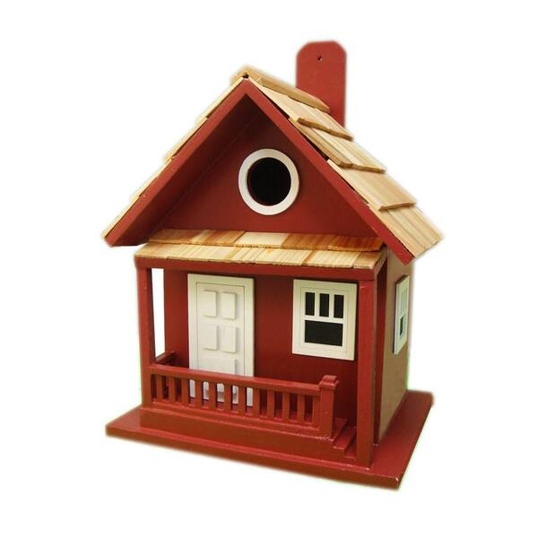 Home Bazaar The Cottage Kabin Birdhouse (Red)