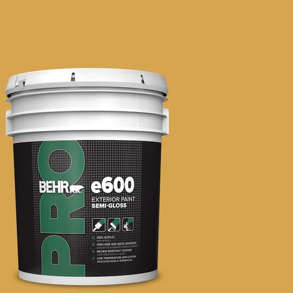 BEHR PRO 5 gal. #M290-6 Plantain Chips Semi-Gloss Exterior Paint