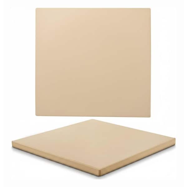 15 in. Square Cordierite Pizza Stone Thermal Shock Resistant Baking Stone for Oven and Grill with Scraper