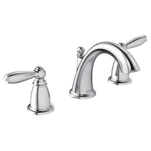 Brantford 8 in. Widespread 2-Handle High-Arc Bathroom Faucet Trim Kit in Chrome (Valve Not Included)