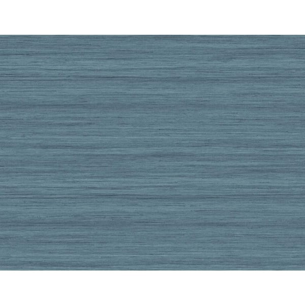 A-Street Prints Shantung Blue Silk Vinyl Non-Pasted Textured Repositionable Wallpaper