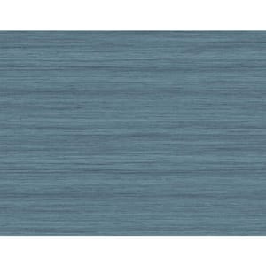 Shantung Blue Silk Wallpaper Sample
