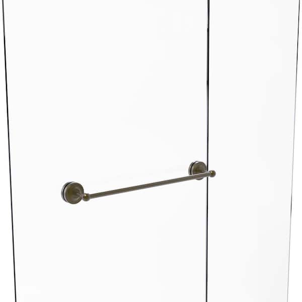 Allied Brass Prestige Regal 24 in. Over-the-door Shower Door Towel Bar in Antique Brass
