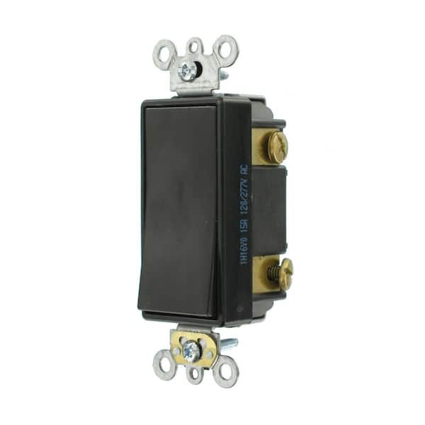 15 Amp Decora Plus Commercial Grade 3-Way Rocker Switch, Black 15 Amp Decora Plus Commercial Grade 3-Way Rocker Switch, Black
