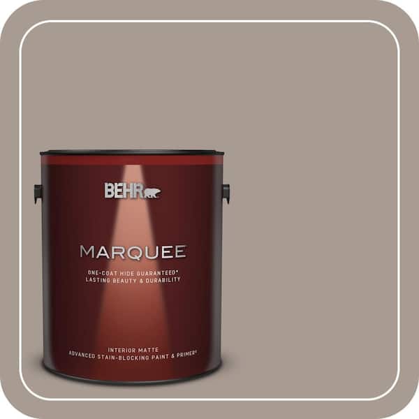 BEHR MARQUEE 1 gal. Home Decorators Collection #HDC-NT-18G Frosted Cocoa Matte Interior Paint & Primer
